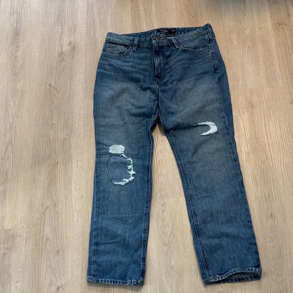 Ralph Lauren Women's Relaxed Distressed Denim Jeans - Picture 6 of 12